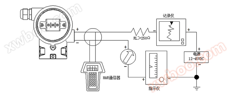 智能微差压变送器智能型现场导线连接