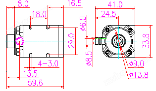 ZL32-01太阳能微型潜水泵平面图