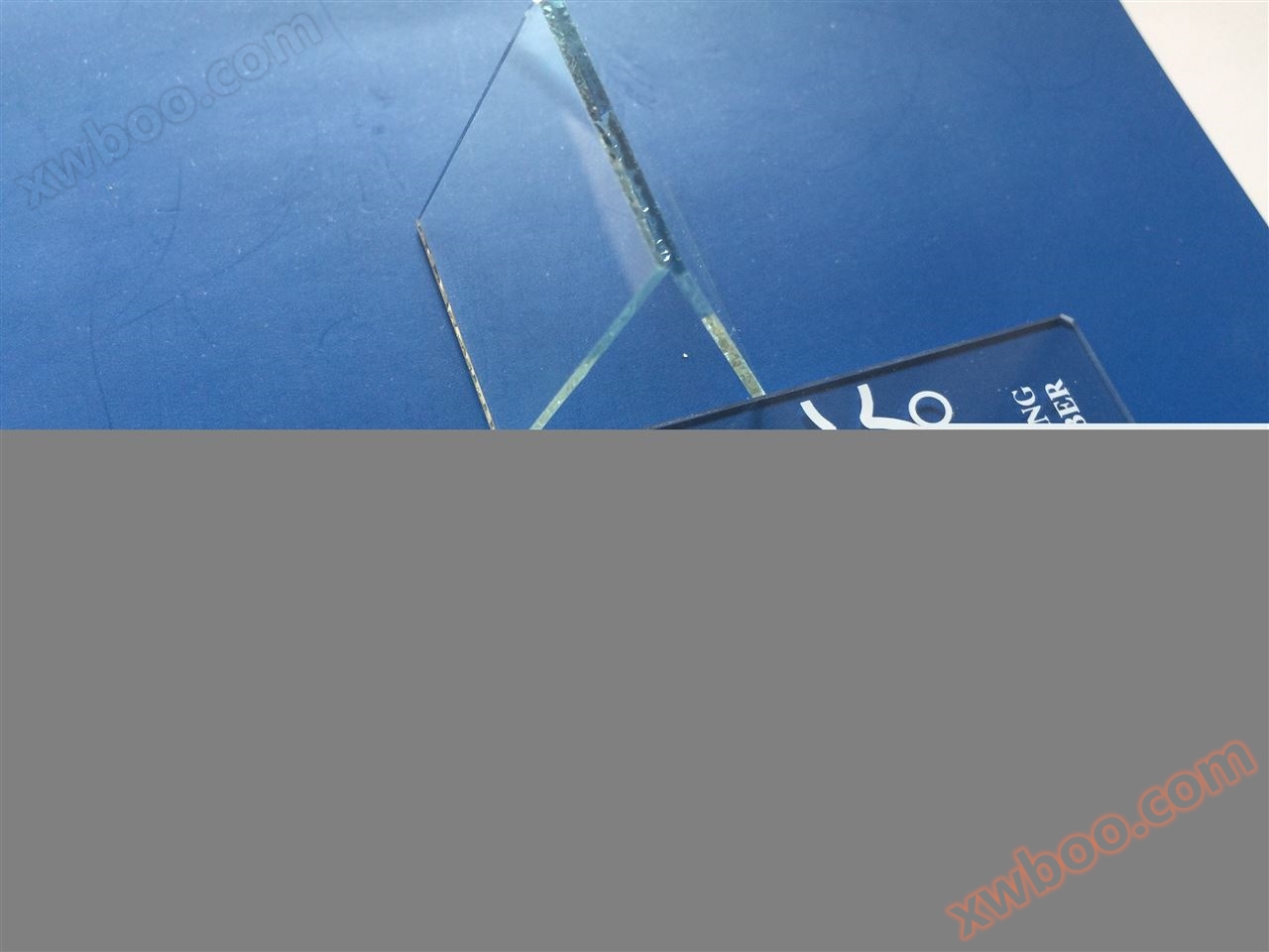 Disposable double pool glass slide