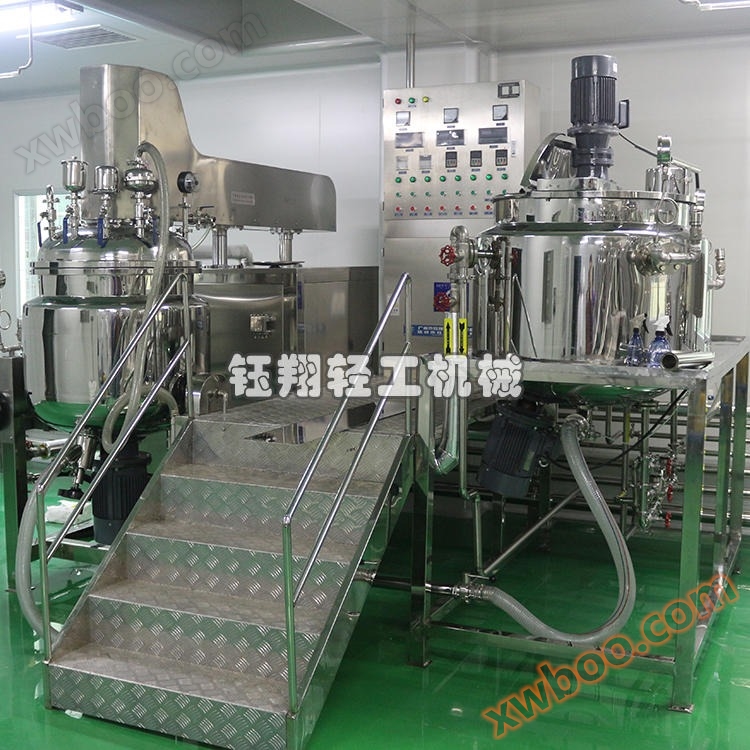 Customized 200L Vacuum Emulsifier Manufacturer for Industrial Production Cosmetics Homogenization Emulsifier