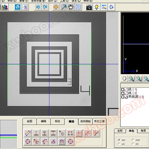 Optical image measurement software