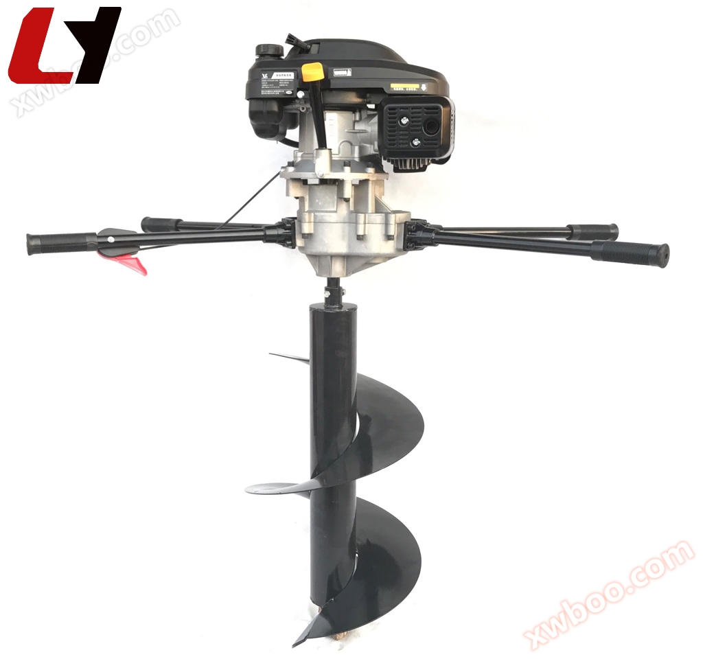 新型LY-173型ダブル操作杭掘削機4ストロークガソリン植樹掘削機